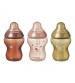 Set biberoane Steaua Diminetii Tommee Tippee, 260 ml, 3 buc, 0luni+, Portocaliu